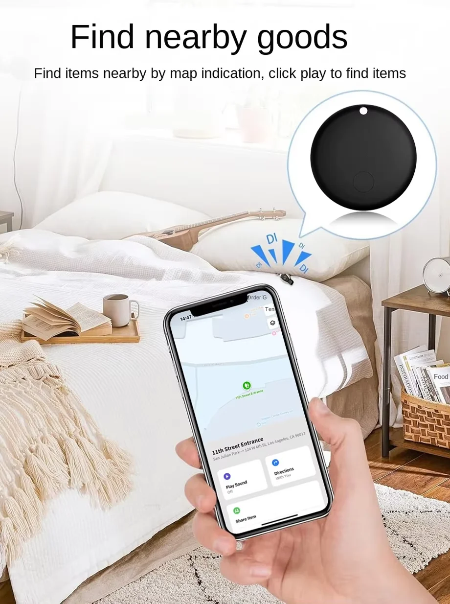 Intelligenter GPS-Tracker für Android, präzise globale Positionsbestimmung, Bluetooth-Gerät zur Ortung von Haustieren, Kindern, Gepäck und Schlüsseln. – Detail 3