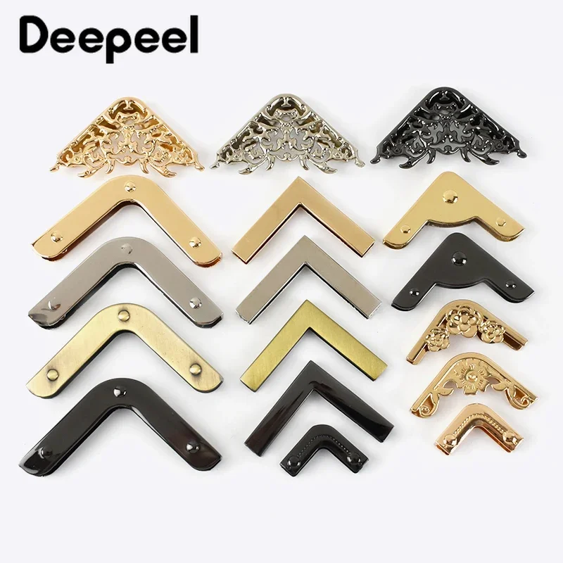 5/10/20Pcs Metal Protect Corner Backpack Luggage Bags Edge Protection Buckle Purse Decor Clip Clasp DIY Hardware Accessories