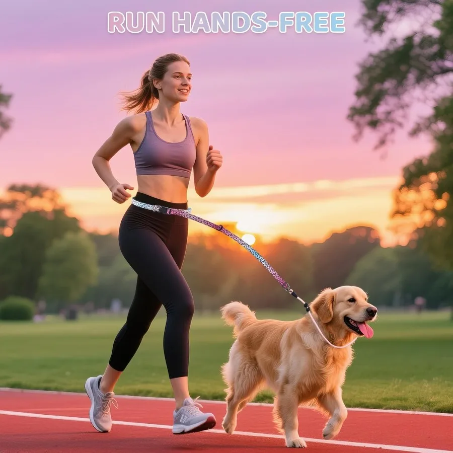 이중 손잡이가 있는 슬립 리드 개 목줄, 노풀 반사 훈련용 목줄, 매듭 없는 회전식 헤비듀티 디자인, 소형 및 중형견용