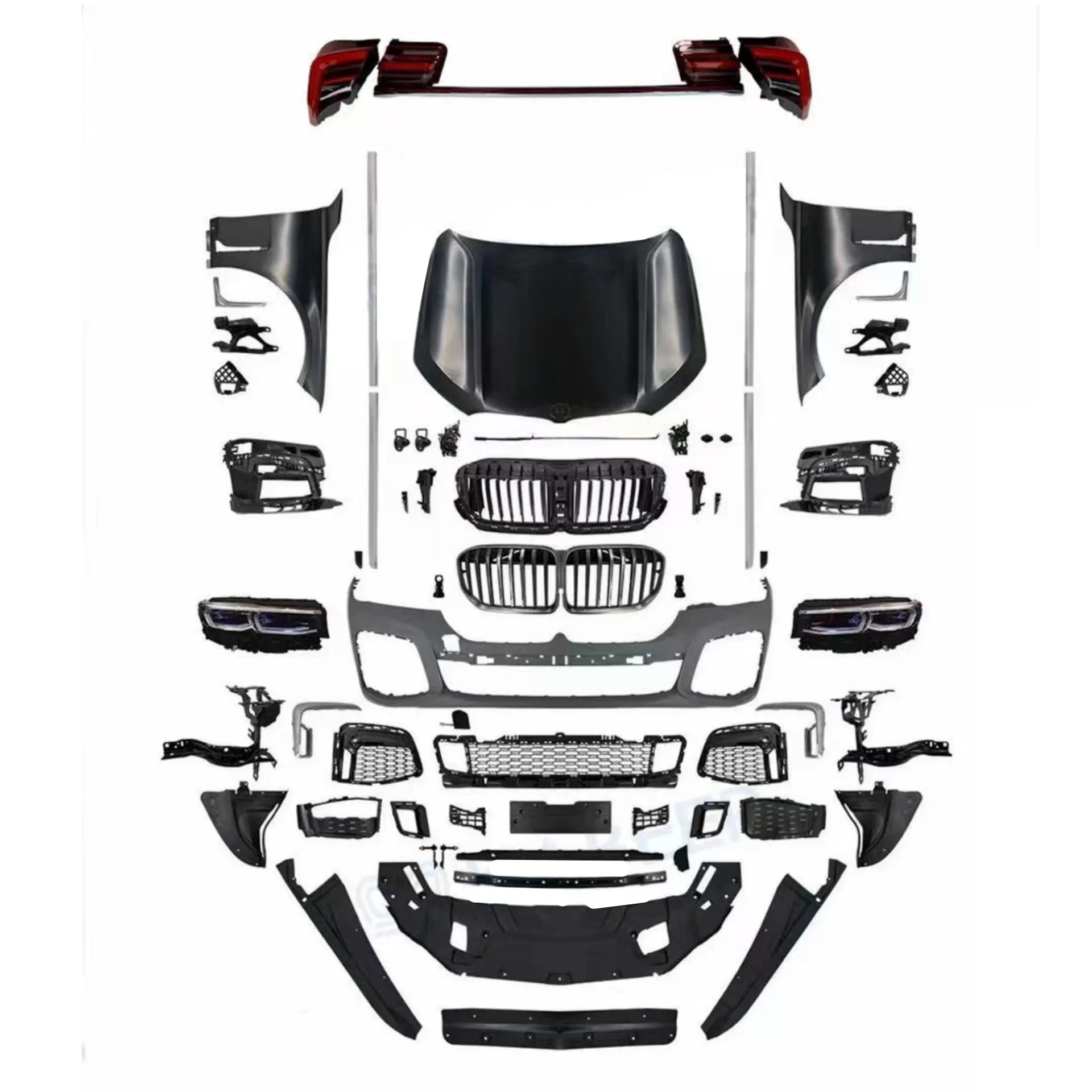 

Front Bumper Engine Hood Headlight Taillight Assembly for BMW F02 2009-2015 Upgraded G12 Body Kit Car Accessories