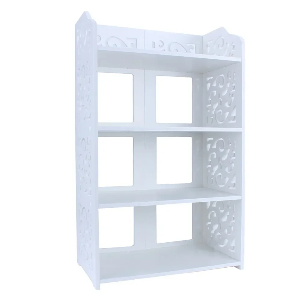 

Shoe Cabinets, 4 Tiers White Hollow Out Shoe Rack Stand Storage Organiser Shelf Easy To Assemblly for Living Room, Shoe Cabinets