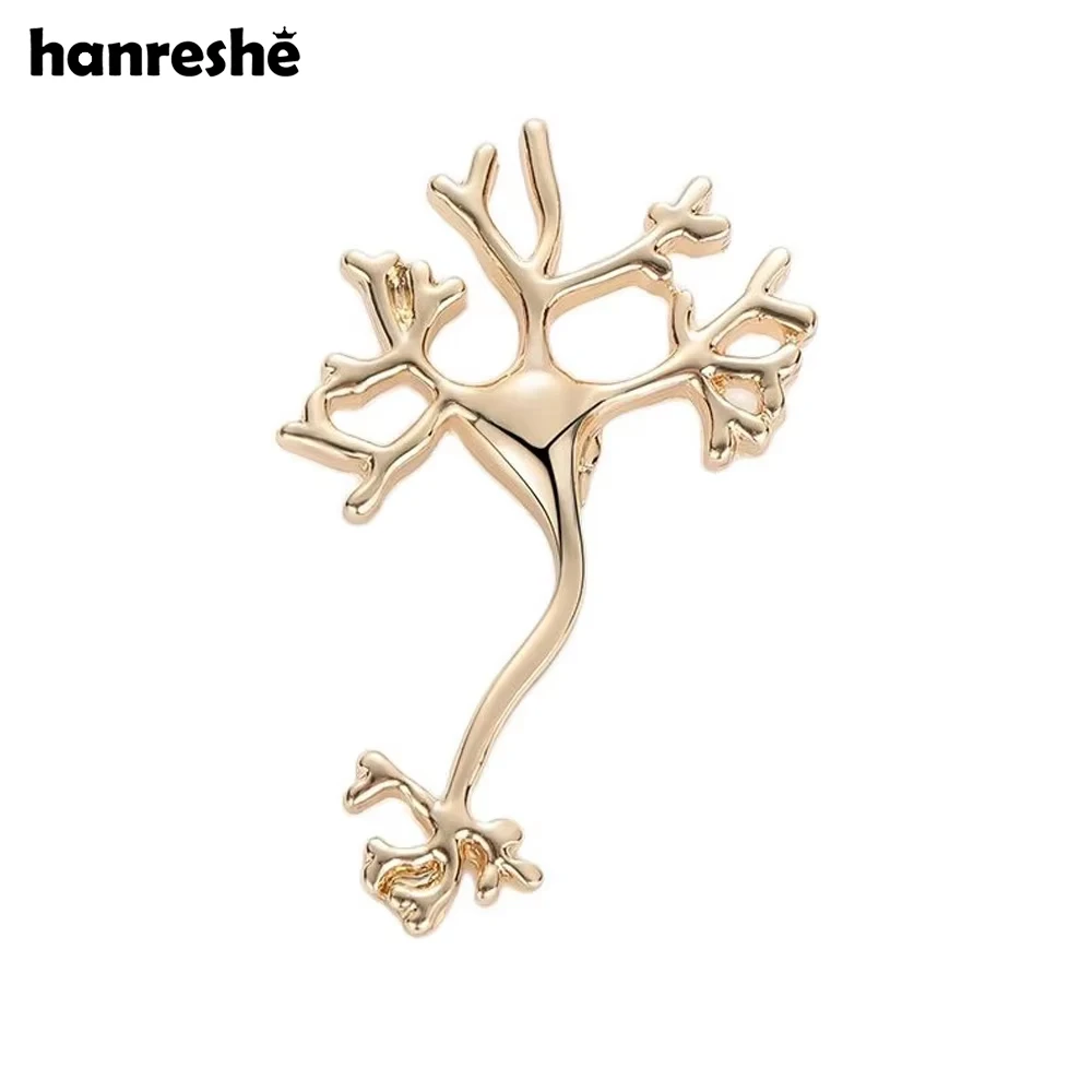 Neurologist Lapel Pin Medical Doctors Nurses Gift Gold Color Brooch Trendy Jewelry Science Medicine Cute Pins Women Accessories