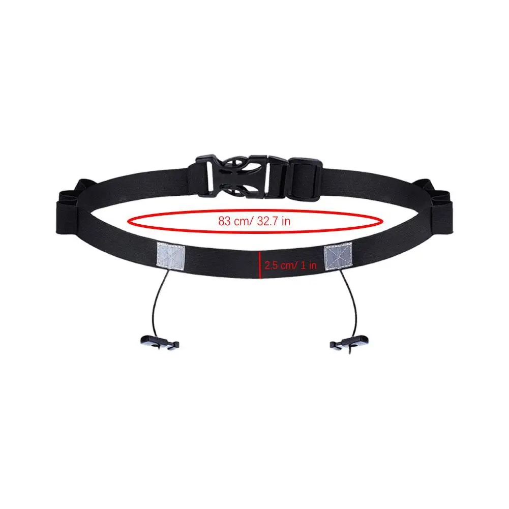 Running Bib Holder Race Belt Runner Bib Strap Race Number Belt for Triathlon Marathon Runing Cycling Adjustable Waist Belt image 6