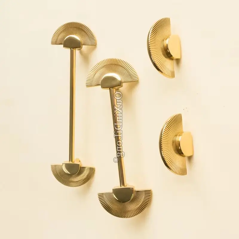 

Brand New 2PCS Solid Brass European Furniture Handles Drawer Pulls Cupboard Wardrobe Kitchen Shoe TV Wine Cabinet Pulls Knobs