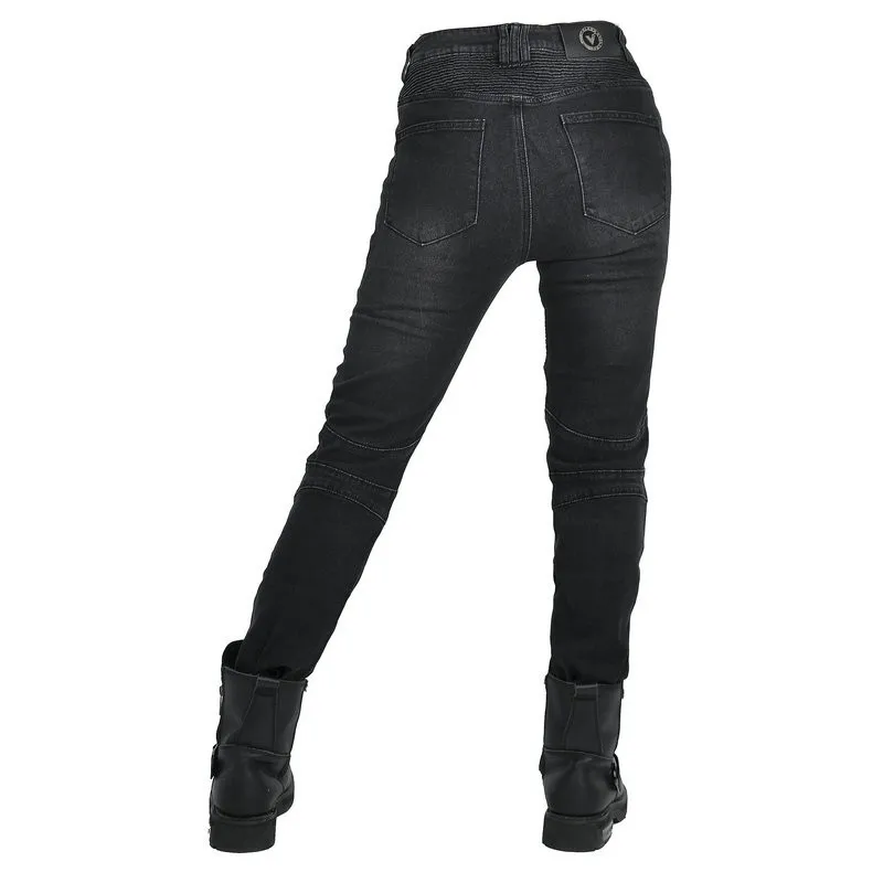 Volero-Pantalon d'équitation de moto pour femmes, jean de protection classique, protection de chevalier féminin, jeans de cyclisme, motocross