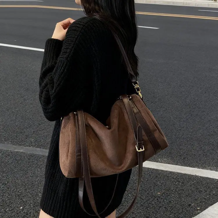 

Просторная сумка подмышки 202, повседневная женская сумка через плечо, универсальная сумка через плечо, пригородная сумка «день-ночь», текстурированный слинг