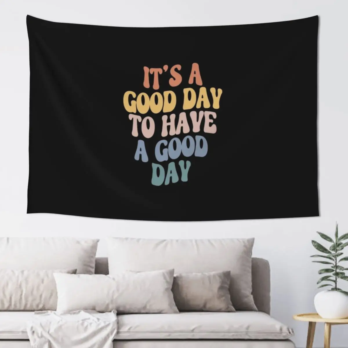 

It's a Good Day to Have a Good Day Tapestry Bed Room Decoration Room Decor Korean Style Home Decoration Tapestry