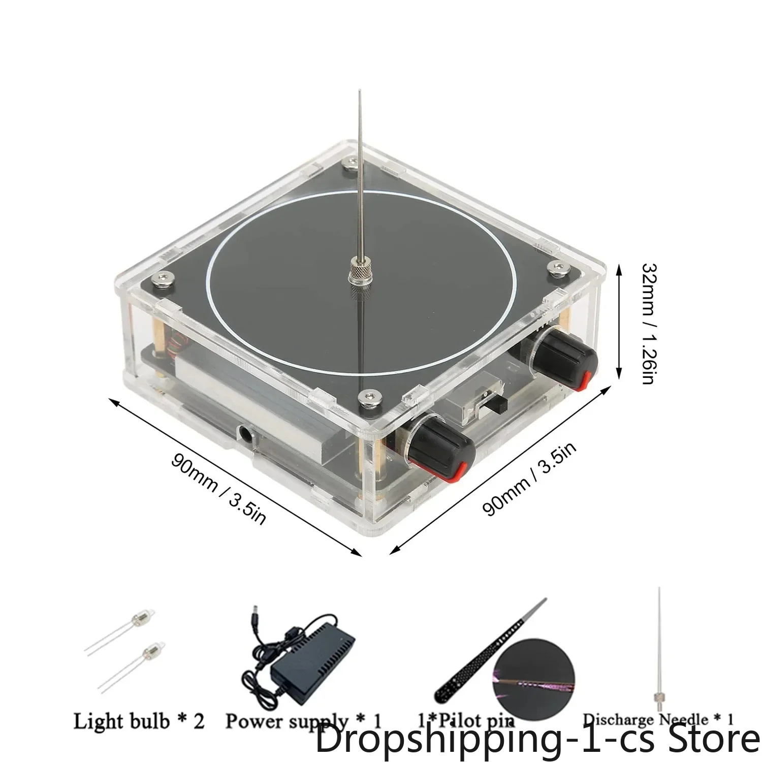 Music Tesla Coil Music Box Artificial Lightning Touchable Audio Input Bluetooth Science Experiment