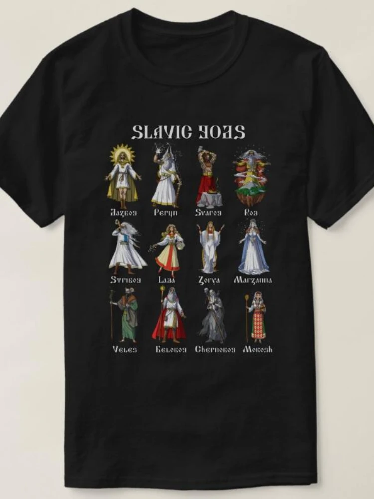 Slavic Mythology Gods Men T-Shirt Short Sleeve Casual 100% Cotton T Shirts