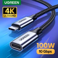 Ugreen-Cable de extensión USB tipo C, extensor USB-C Thunderbolt 3 para Xiaomi Nintendo Switch, USB 3,1