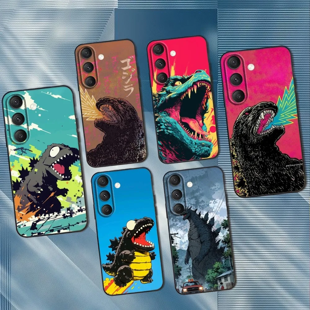 

Japan Monster-G-Godzillas Phone Case For Samsung S25,S24,S23,S22,S21,S20,S10,Ultra,Plus,Lite,FE,Soft Silicone Black Cover
