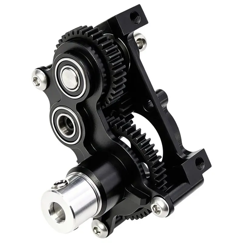AS96-Rc Crawler Car Gearbox With Slipper Pad For 1/10 Capra SCX10II III AR45 LCG Upgrades Black
