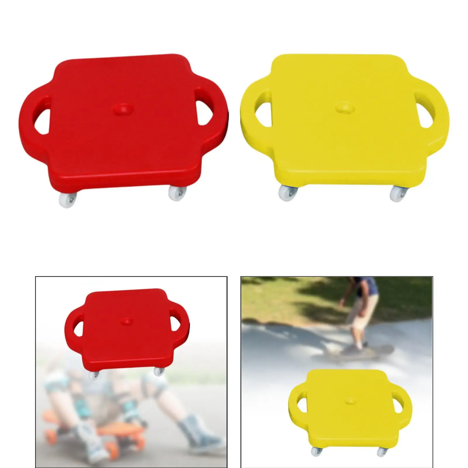 

Kids Scooter Board with Handles for Recess Toys Preschool Development Elementary School Physical Education Play Equipment