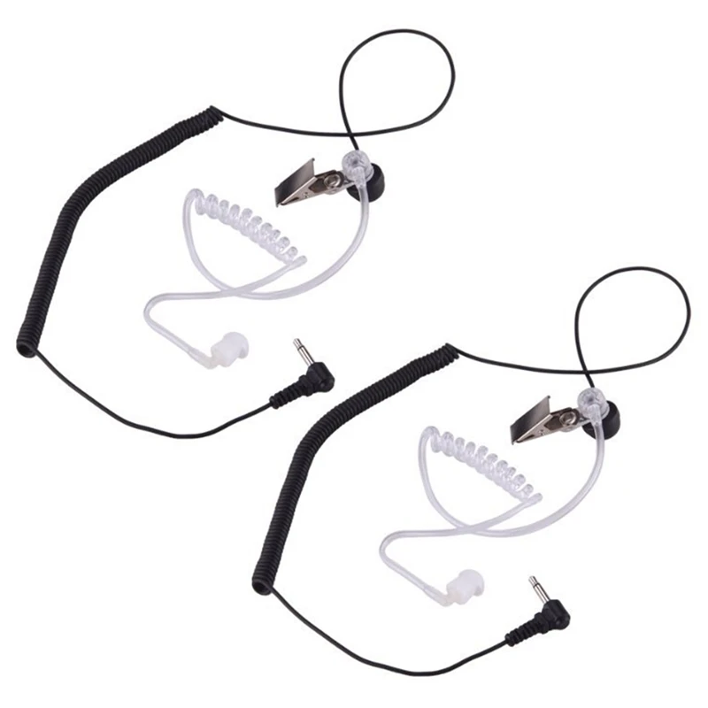 2Pcs 3.5Mm Listen Only Acoustic Tube Earpiece For Motorola APX6000 APX7000 APX4000 Headset Earphone