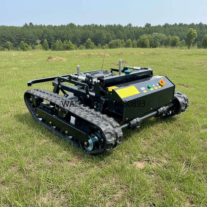 Precision Cutting Hybrid Remote Control Lawn Mower Crawler Robotic Mowing Machine for Estate Gardens andCourses