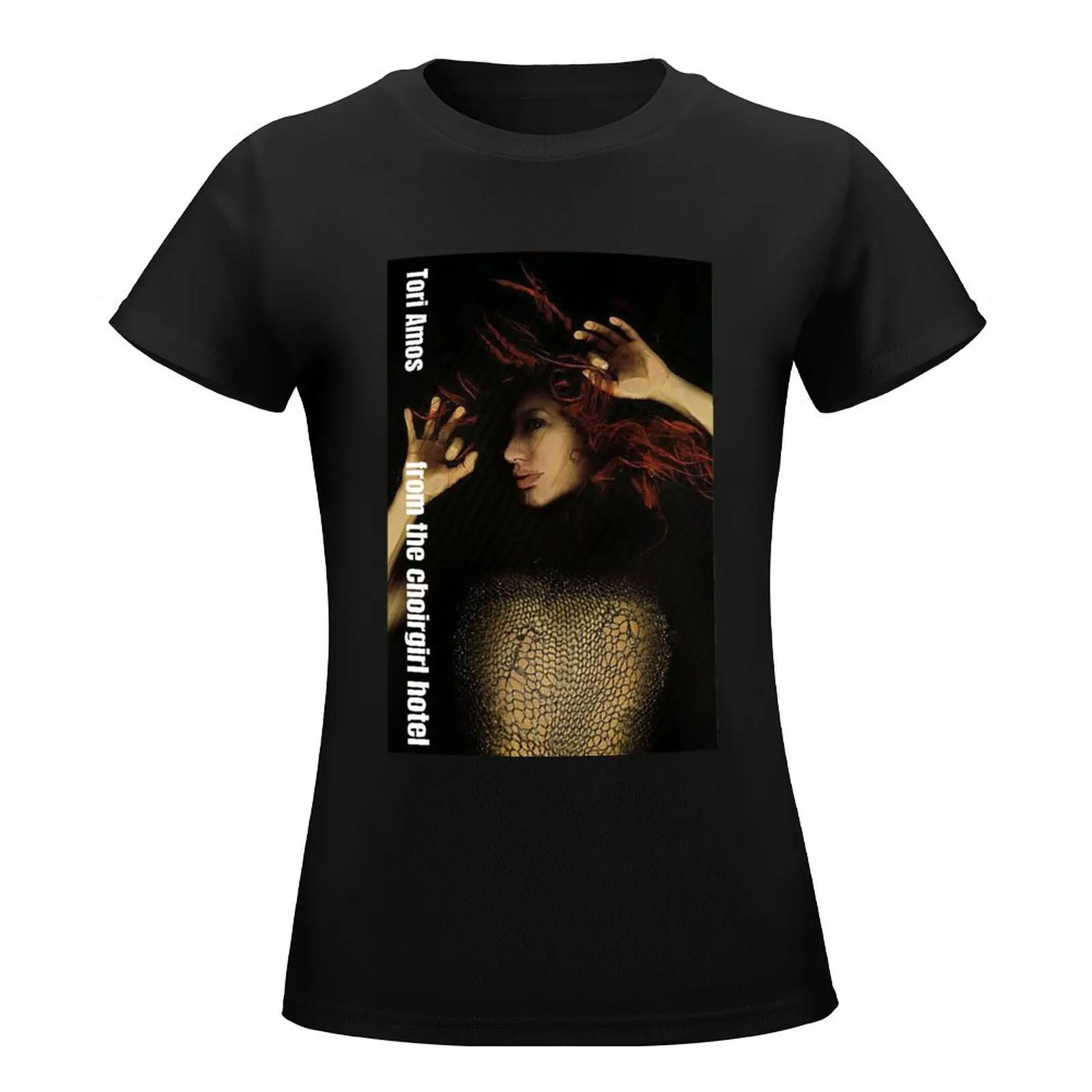 Tori Amos From The Choirgirl Hotel Side FontArt Album T-Shirt summer tops Blouse cute tops graphic t-shirts for Women