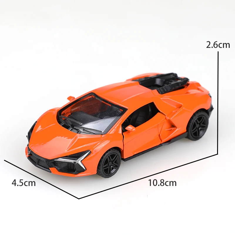 نموذج سيارة مصنوع من خليط معدني، نموذج سيارة رياضية واقعية، سيارة سباق لعبة الأطفال، سحب للخلف بالقصور الذاتي، أبواب قابلة للفتح، زخرفة سيارة صغيرة
