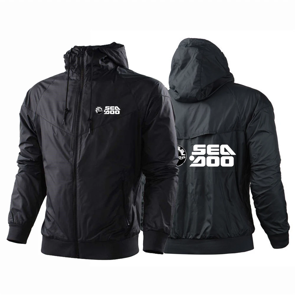 BRP Sea Doo Seadoo Moto Logo Print Spring Autumn Outdoor Men's Premium Cardigan Coat 2026 New Windproof Sports Jacket Hoodies