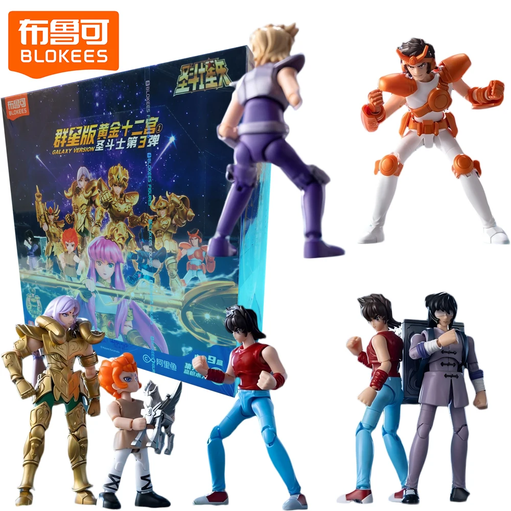 

Новые Blokees, оригинальная Saint Seiya Galaxy версия, слепая коробка, персонализированная Коллекционная сборная модель премиум-класса, игрушки, забавные подарки