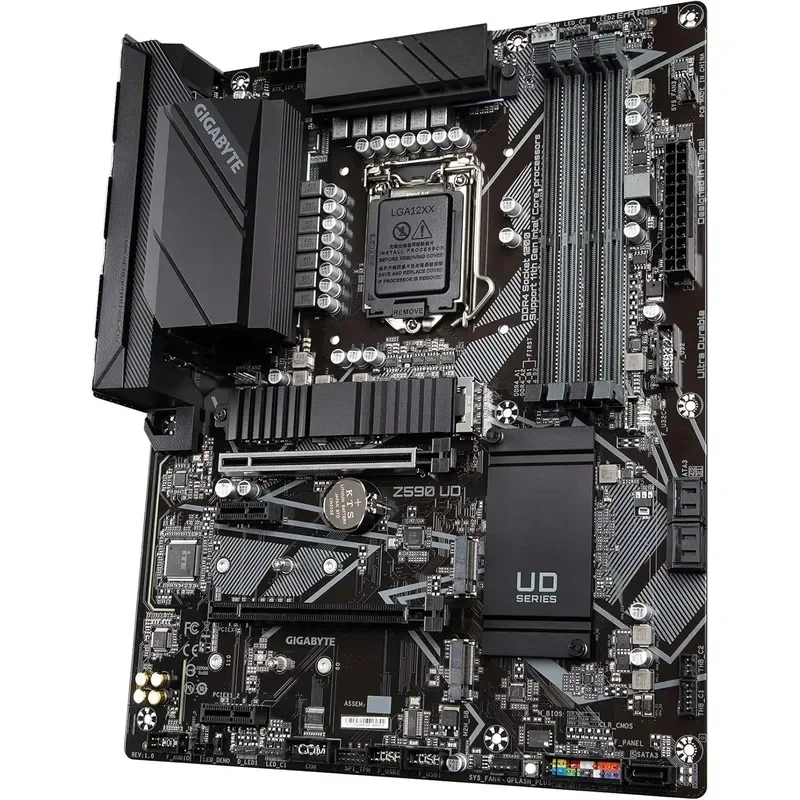for Gigabyte Z590 UD Deluxe Motherboard Micro-ATX LGA1200 Support 10th 11th Gen Intel Core i9 i7 i5 CPU 4 DDR4 Slots Desktop