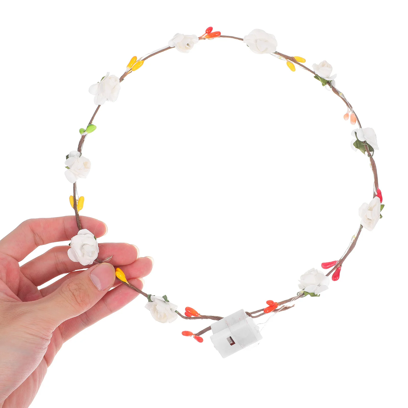

3 Pcs Party Headdress Flower Headband Headbands Wreaths Crown Lighted Korean Version
