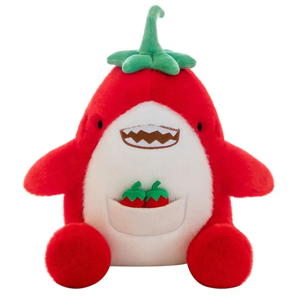 

Fluffy Shark Spicy Plush Toy Soft Cartoon Chili Shark Plush Doll Cute Novelty Animal Stuffed Toys Birthday Gift