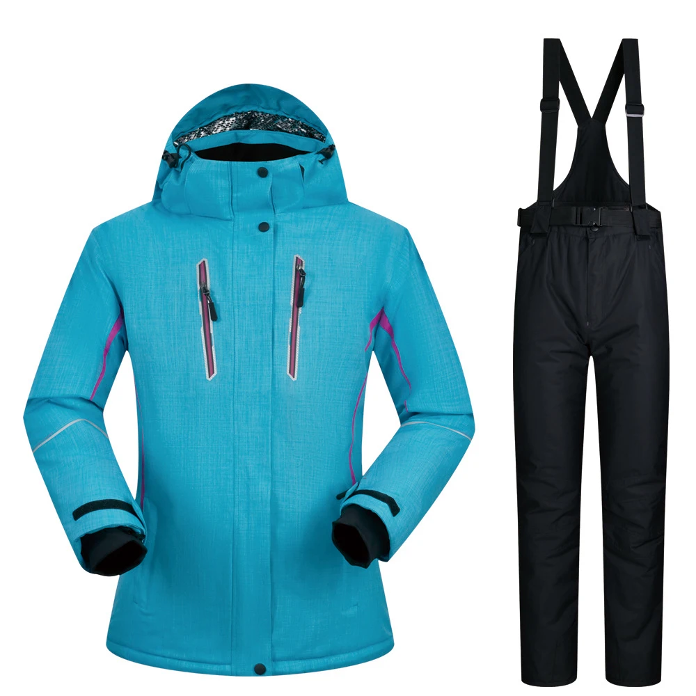 

2023 New Ski Suit Women Winter Female Snowboard Jackets and Pants Warm Waterproof Winproof Outdoor Skiing Overalls