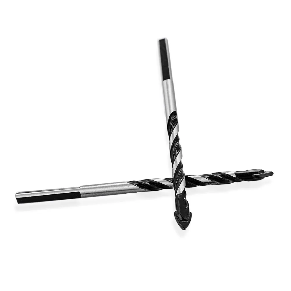 

7 шт./компл. 3-12 мм крестообразные шестигранные сверла для плитки, набор для стекла, бетона, керамики, открывалка для отверстий, кирпич, твердый сплав, треугольные насадки, набор инструментов