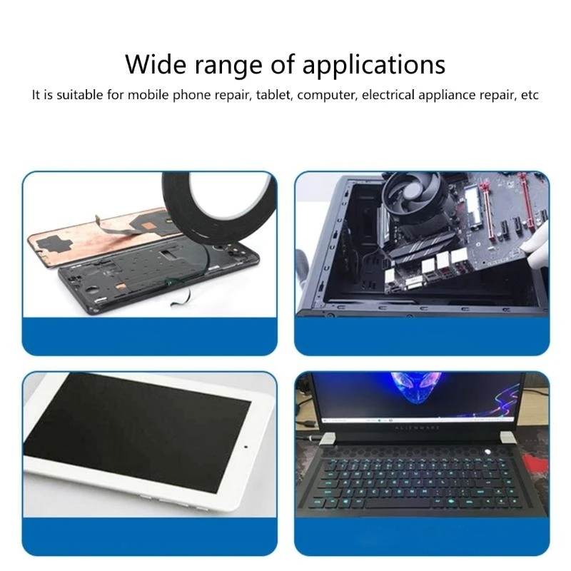 W89C 벽 및 LED 조명 스트립에 안전한 장착을위한 W89C 방수 폼 테이프, 10m 길이