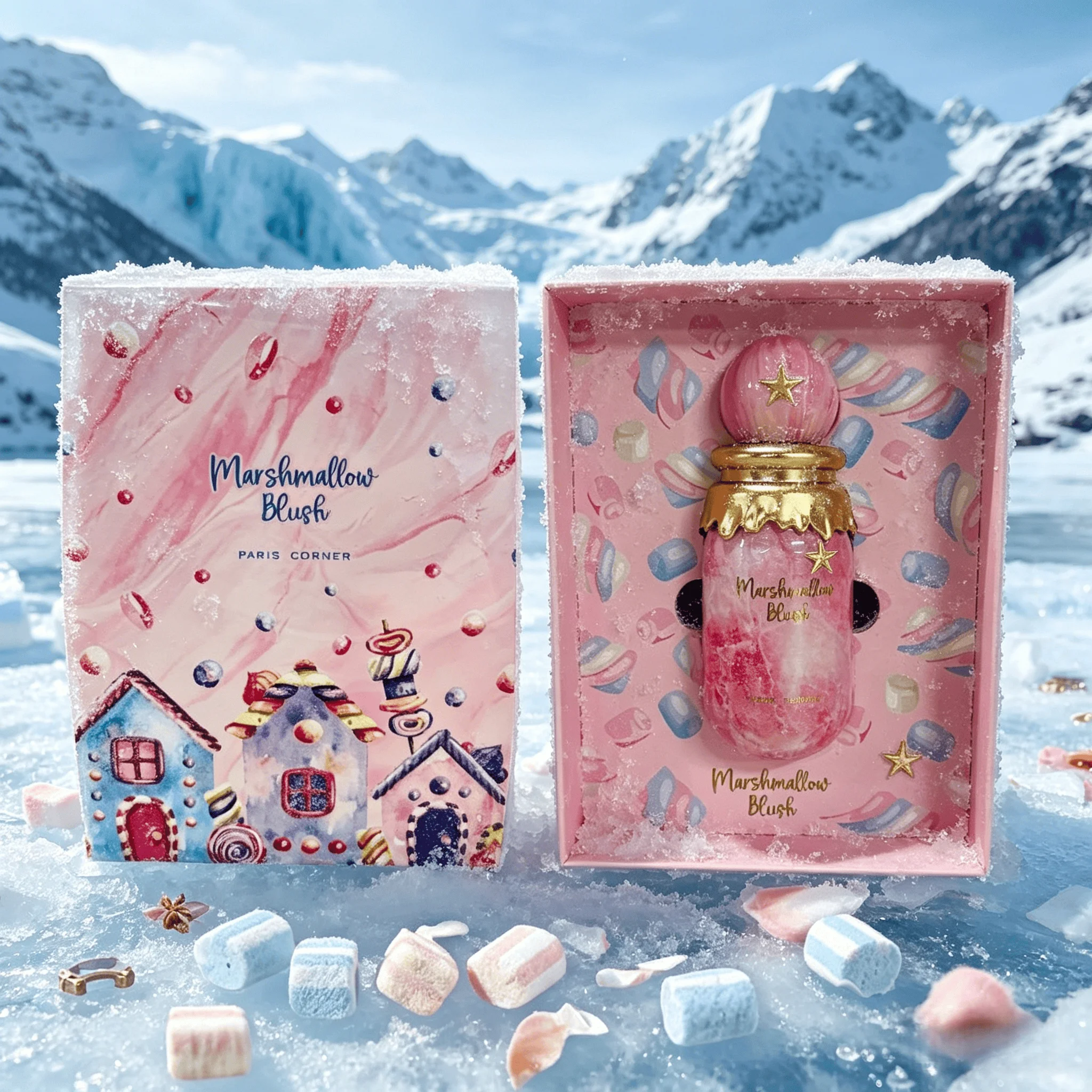 Paris Corner marshmallow Men'S & Women'S Eau De Toilette 3.38Oz | 2026 New Unisex Oriental Woody Fragrance, Distinctive Bottle,