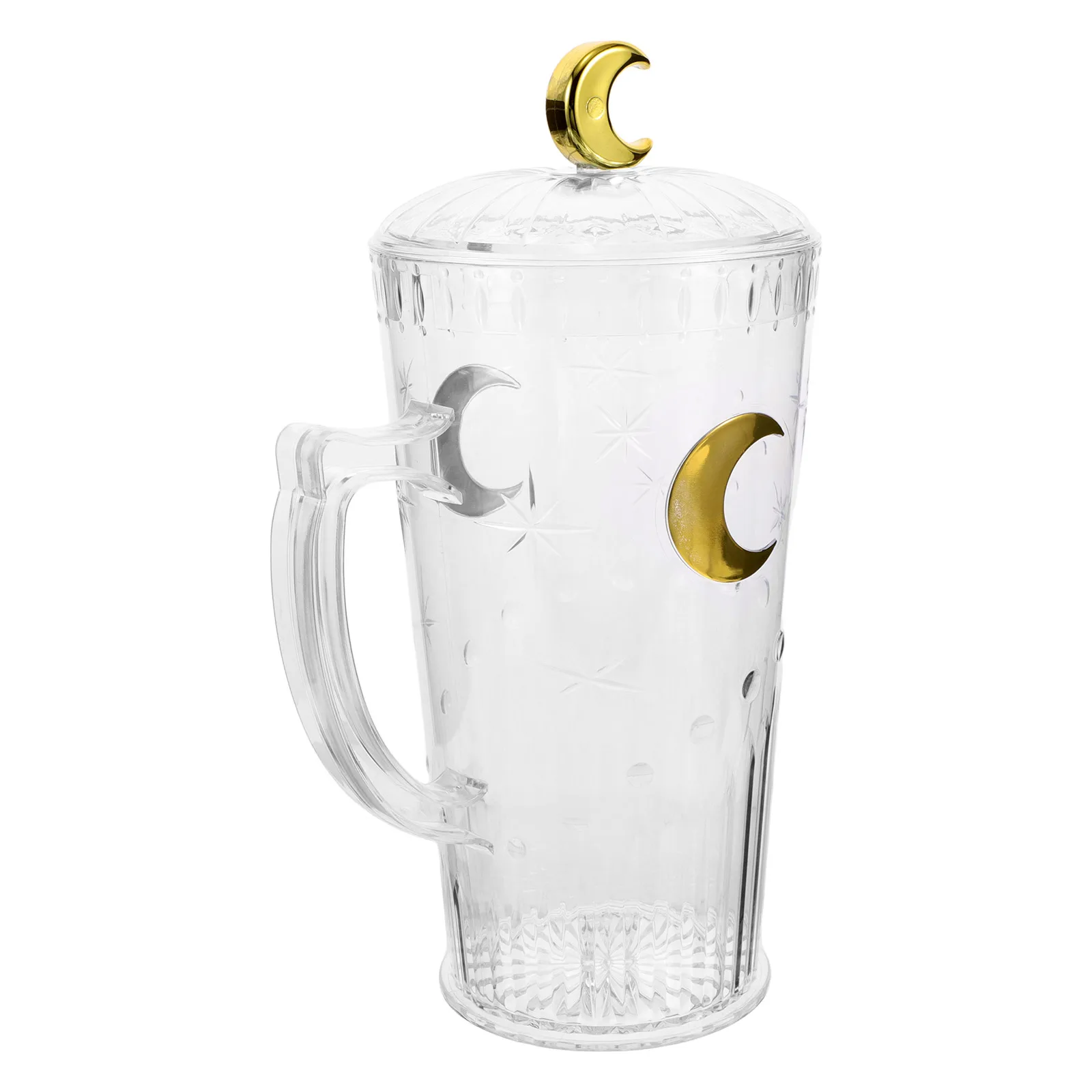 

Moon Design Large Capacity Pet Water Pitcher Clear Drink Jug For Iced Tea Juice Beer Home Office Use Kitchen Barware