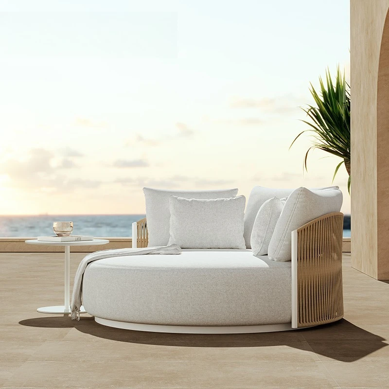 

шезлонги Мебель для бассейна Алюминиевый диван-кровать Мебель для террасы Веревочные шезлонги Металлические шезлонги Уличная мебель Лежаки от солнца