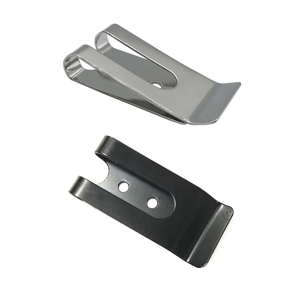 Doppelloch-Schlaufenverschluss Zubehör Metall-Gürtelclip Schnalle Federhaken Gürtelclip für Gürteltasche Leder DIY für Geldbörsen Beutel