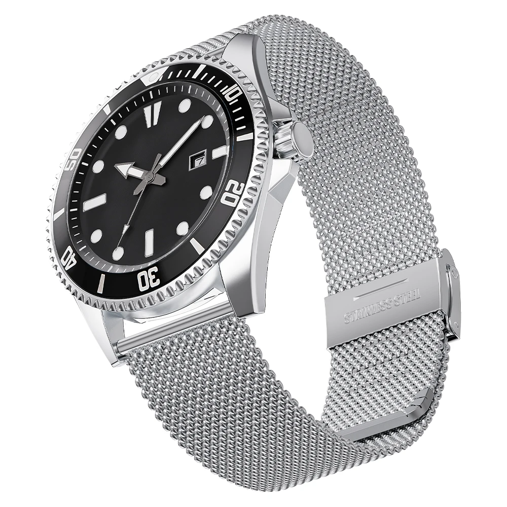 18mm 20mm 22mm 24mm Armbänder Universelle Ersatzriemen Damen Herren Armband Silbernes Armband 0,6/1,0mm Mesh Milanese Metallarmband – Detail 12