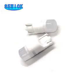 100Pcs T10 W5W Ceramic 3D LED Waterproof Wedge Licence Plate Lights WY5W Turn Side Lamp Car Reading Dome Light Auto Parking Bulb