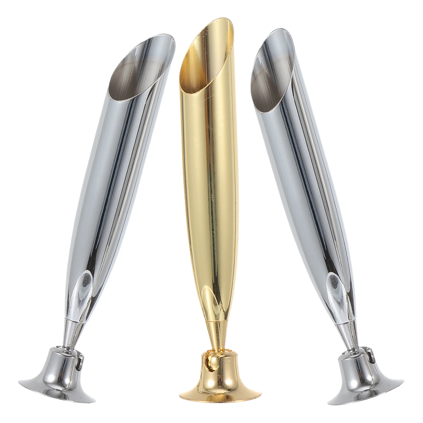 

Набор из 3 подставок для ручек: настольные держатели из нержавеющей стали для одиночных перьевых ручек, стильные, для офиса