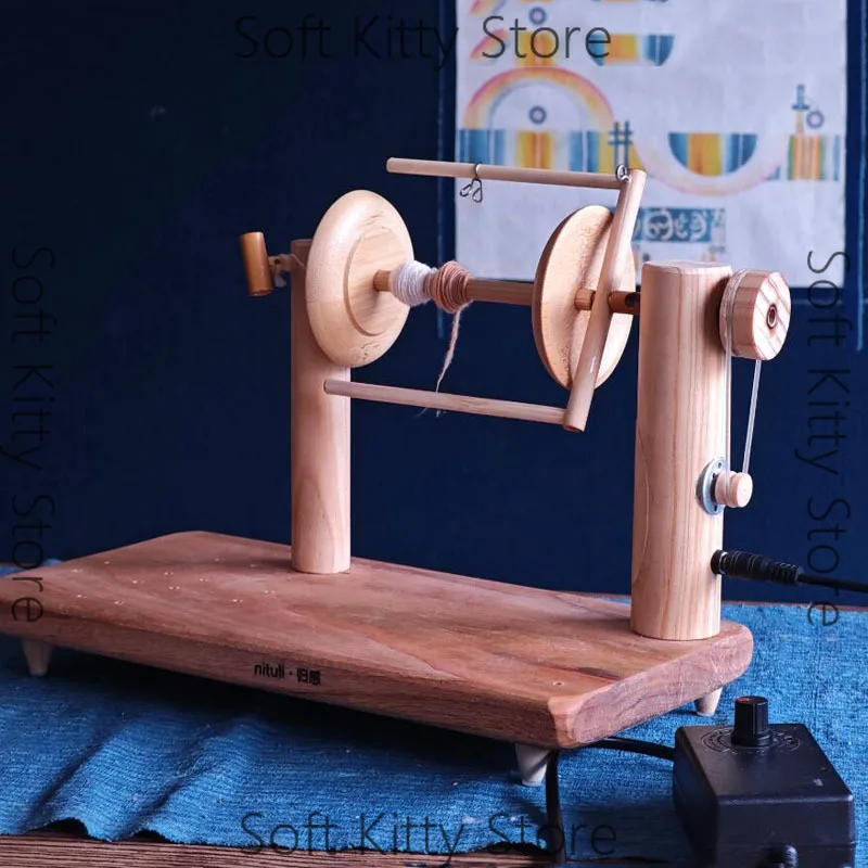 Electric Adjustable Speed Spinning Machine for Pet Fur Wool Cotton Home Garden Tools