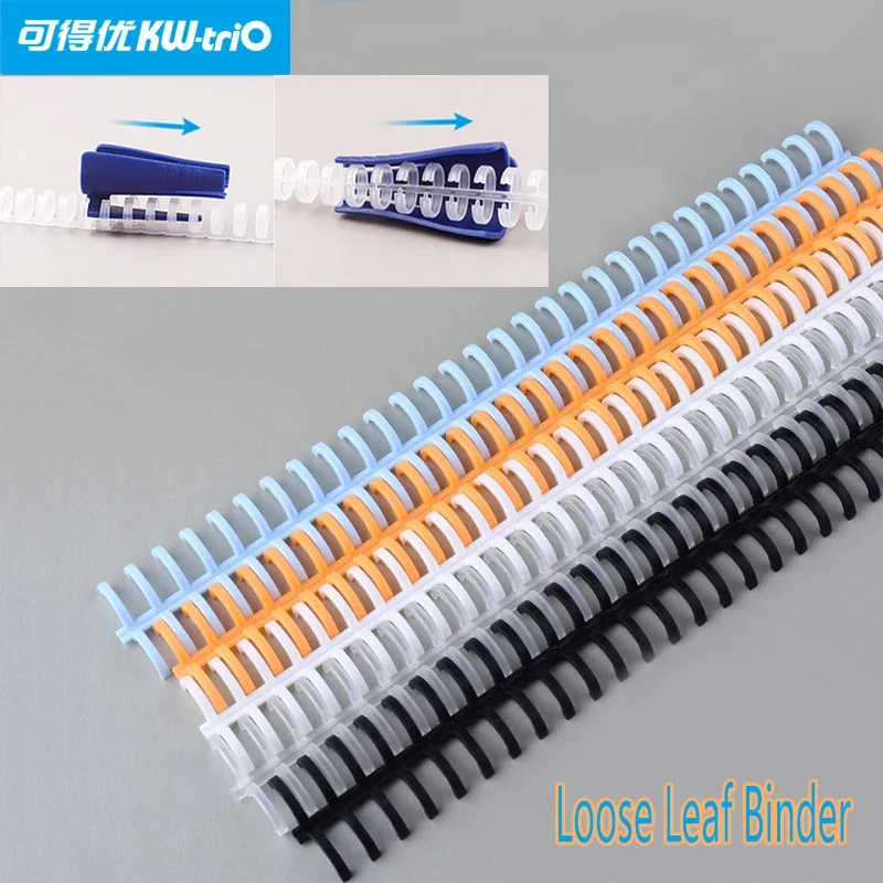 30 Hole Loose-leaf Plastic Binding Ring Spring Spiral Rings for 30 Holes A4 A5 A6 Paper Notebook Stationery Office Supplies