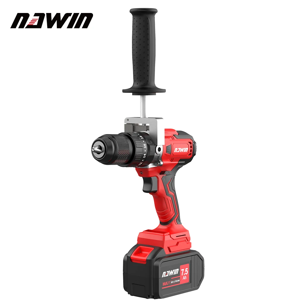 NAWIN 125NM Cordless Drill Industrial Grade Brushless Impact Drill 1/2\