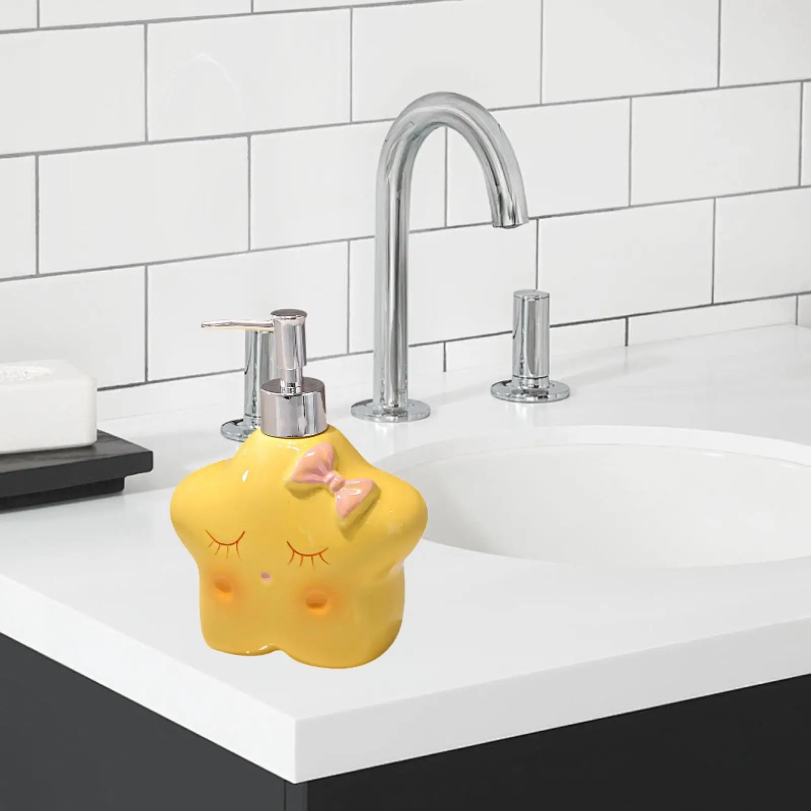 

Керамический дозатор для мыла с помпой, многоразовый, портативный, пустой флакон для лосьона, для отелей, кухни, туалета, ванной комнаты, декор