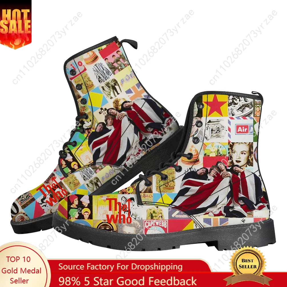 

The Who Boots Mens Womens Teenager Casual Boot Outdoor High Quality Personalized Casual Lightweight Fashion Pattern Custom Shoes