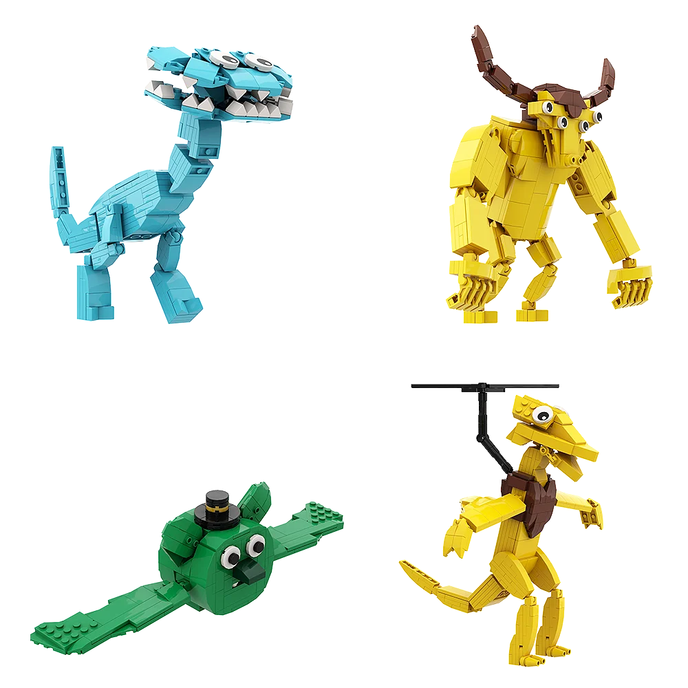 

Gobricks MOC Garten Of Banban Bricks Monster Horror Game Garden Anime Building Block Educational Toys For Kid Birthday Gift