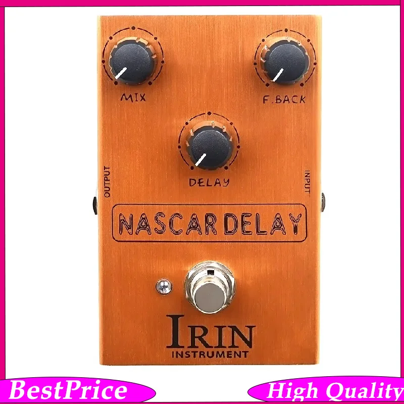IRIN NASCAR Vintage Analog Delay Pedal Classic BBD Circuit Global Voltage Vintage Tape Echo Effect for Studio And Stage