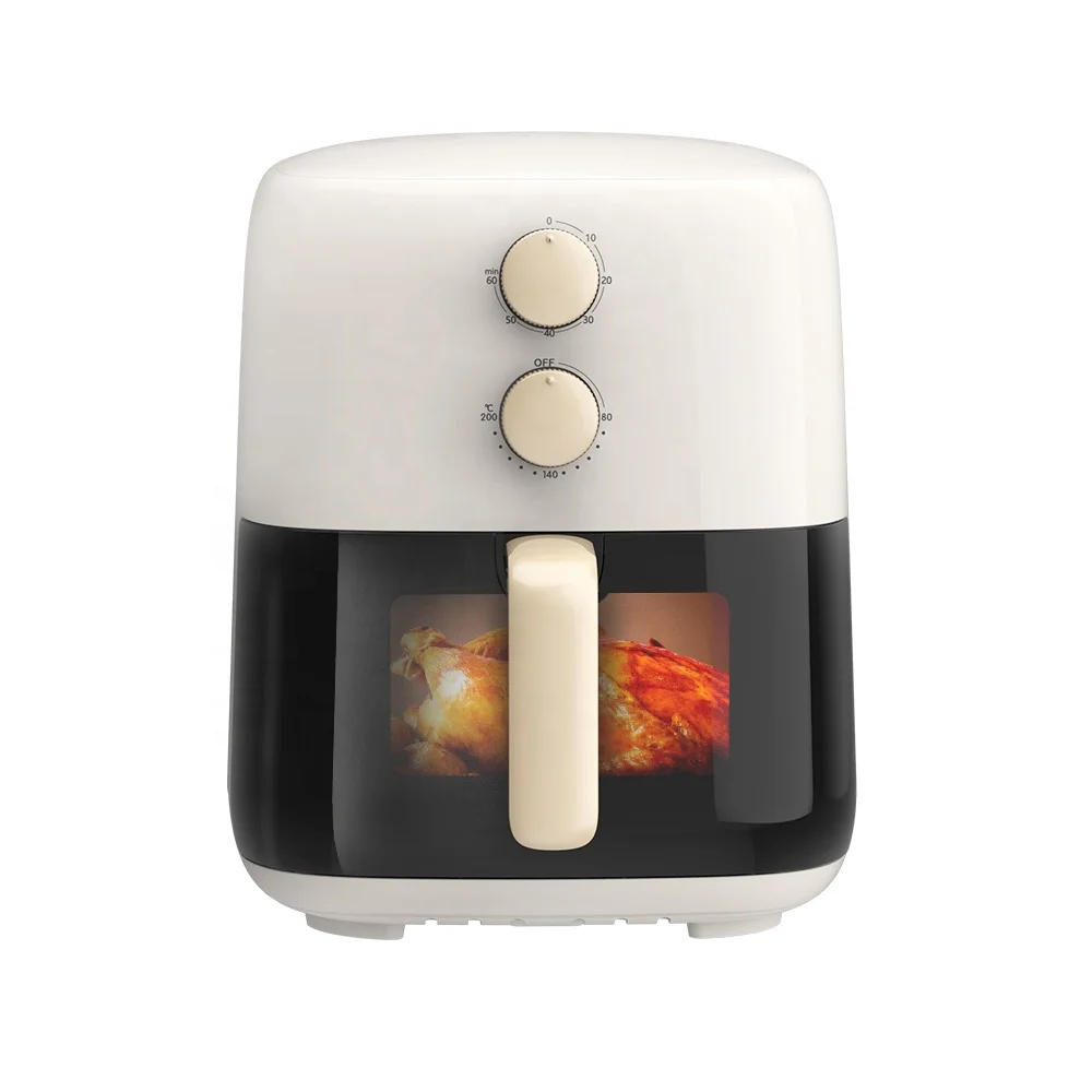 Factory Electric Mechanical Knobs Manual air Fryer 4.2L Manual Control Customization WIth Widow