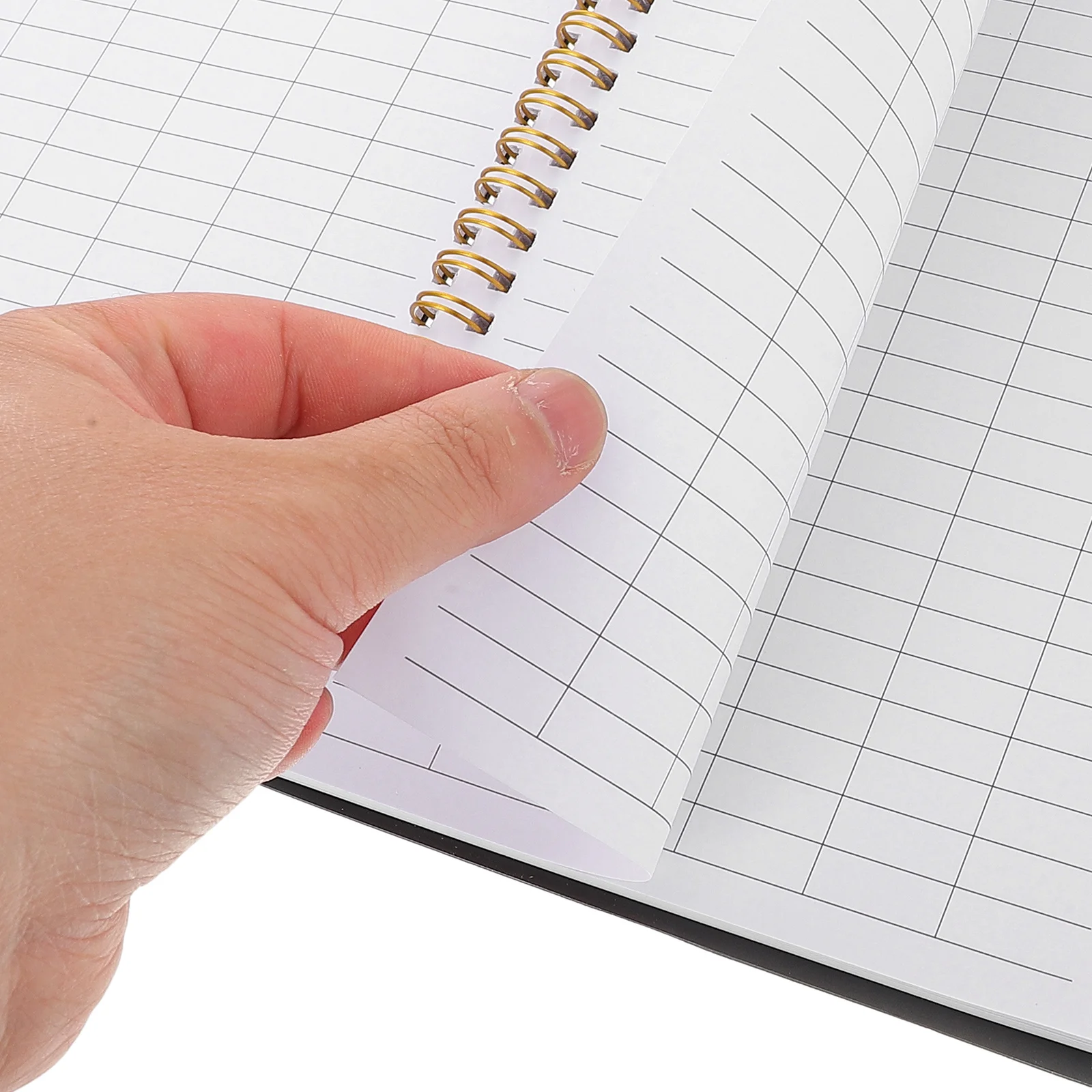 2 قطعة دفتر الأستاذ المحاسب 60 ورقة دفتر شبكة فارغة للإدارة المالية تتبع النفقات سجل الأعمال #2