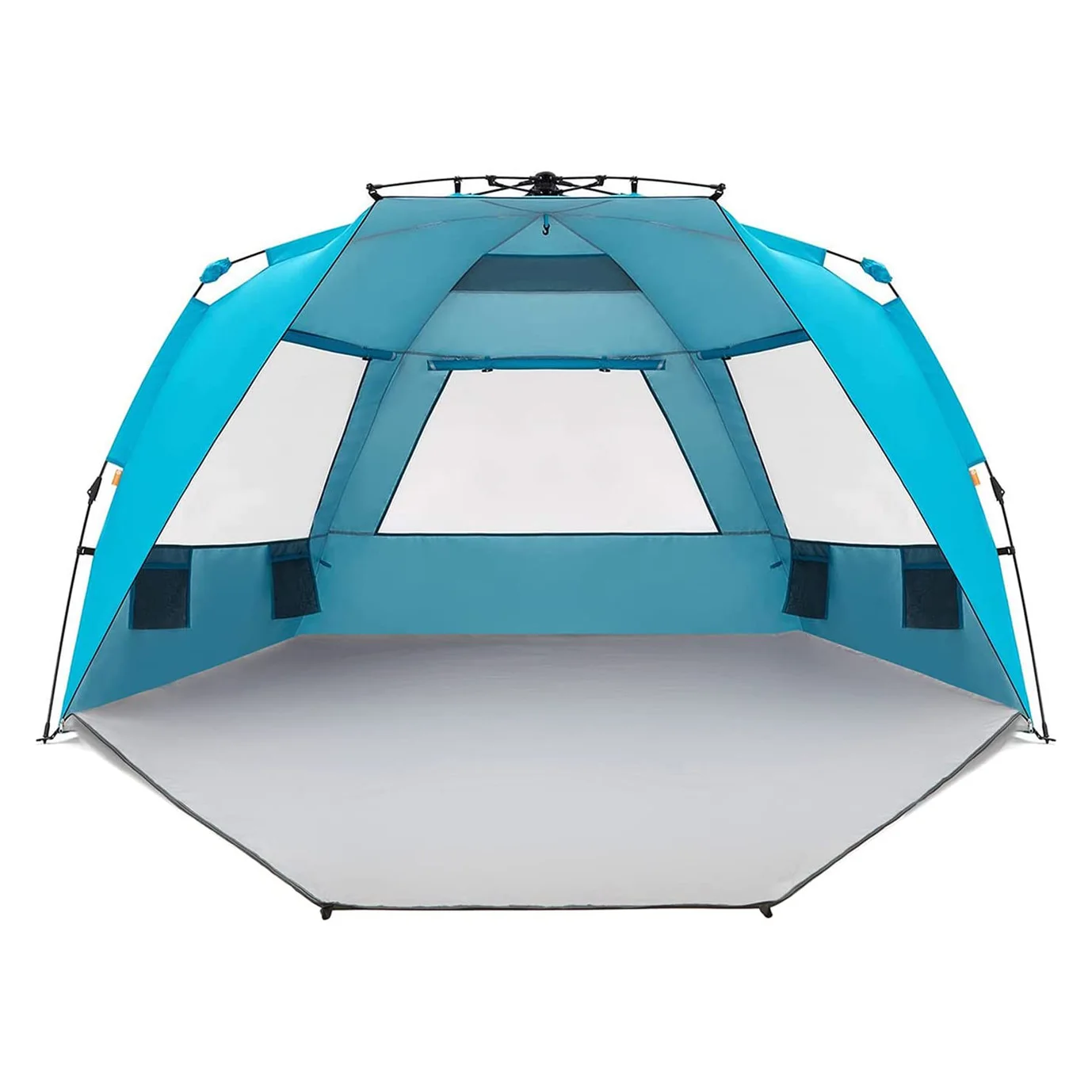 

Portable UV Protection Extendable Floor With 3 Ventilating Sun Shade Shelter Pop Up Beach Tent For 3-4 Person