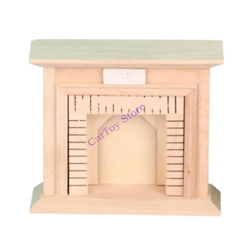 

Zakka Fireplaces Figure Model Realistic Decorative Realistic Doll House Pretend Girls Gift Realistic Fireplaces