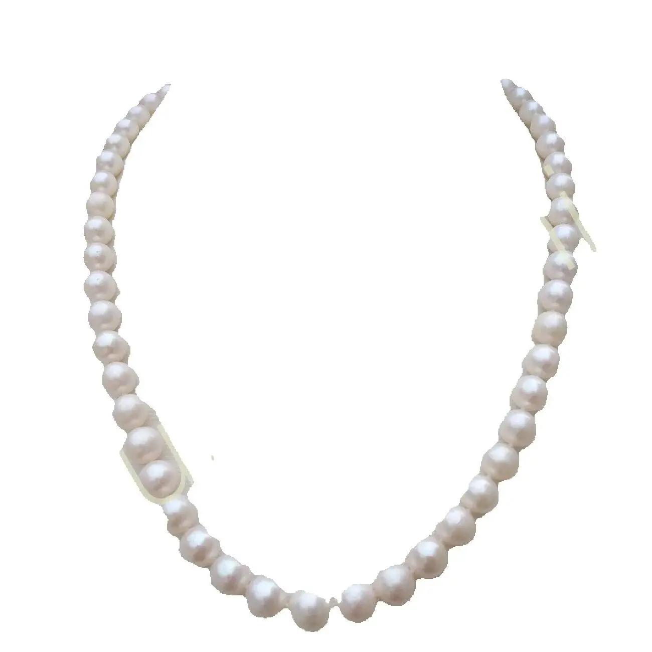 

18in/45cm Beautiful Design 6-10mm AAA Akoya Gradually grow larger Natural Real Pearl Necklace Customizable