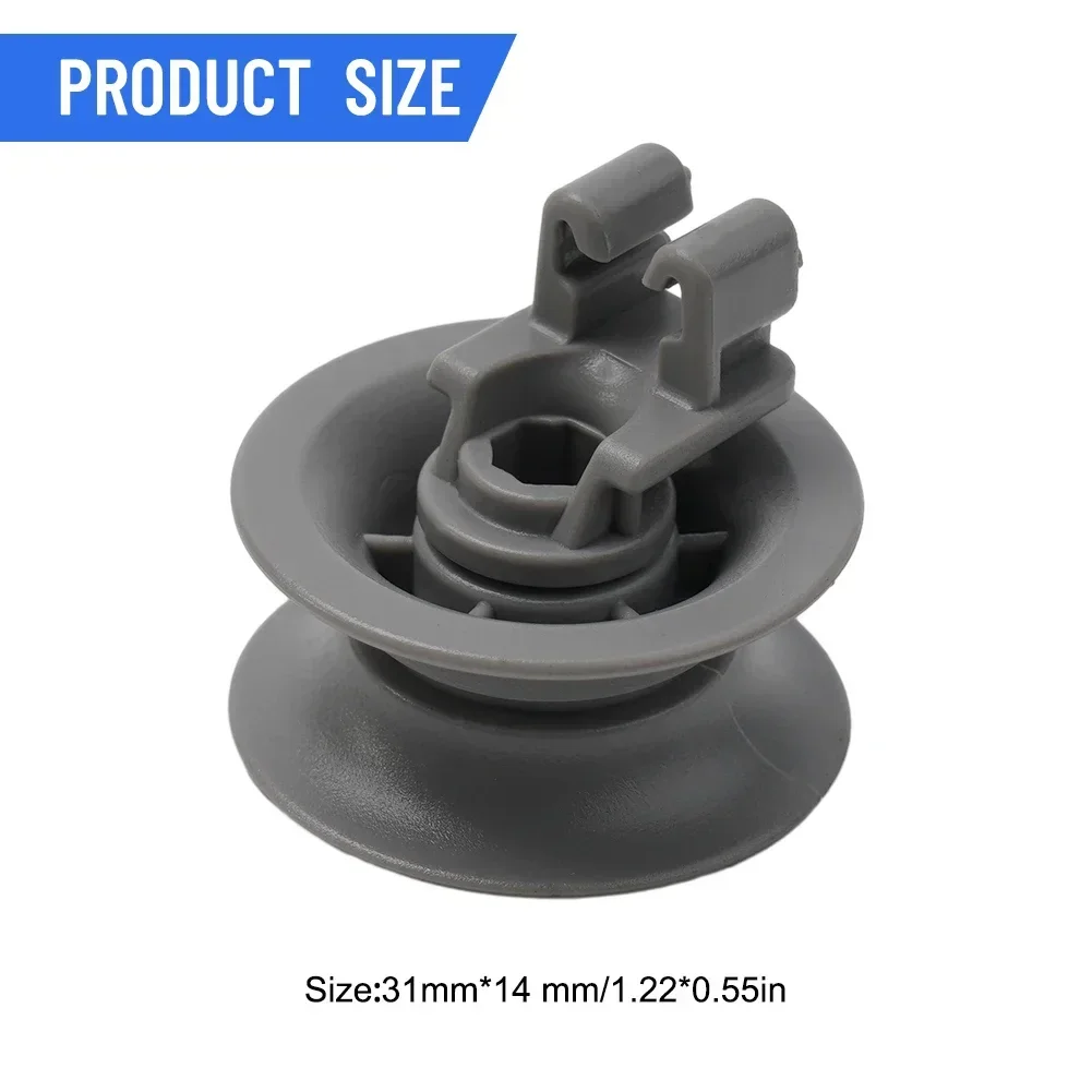 4 шт. колеса верхней корзины для посудомоечной машины, верхняя корзина для Bosch, Siemens, Neff 611666   Сменные аксессуары