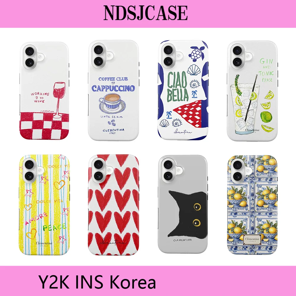 Fashion Clmj Ciao Bella Lemon Majolica Phone Case for Samsung Galaxy S24 S25 S26 FE Plus Ultra Edge 4G 5G Luxury Double-layer